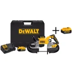 DEWALT 20V MAX XR Cordless Brushless Deep Cut Band Saw Kit with (3) 5.0 Ah Batteries & Charger thumbnail 1