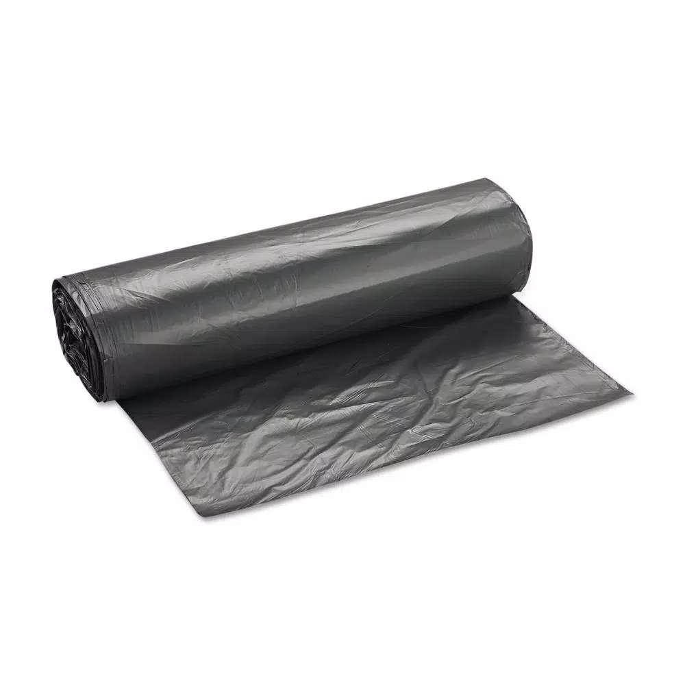 Inteplast High-Density Can Liner 45 Gallon, 40 x 48 in, 16 Micron, Clear, 250 Count