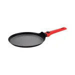 AMERCOOK 9.5 in. Aluminum Nonstick Crepe Pan with Detachable Handle, Greblon C2+ Ceramic Coating, Induction Compatible thumbnail 1