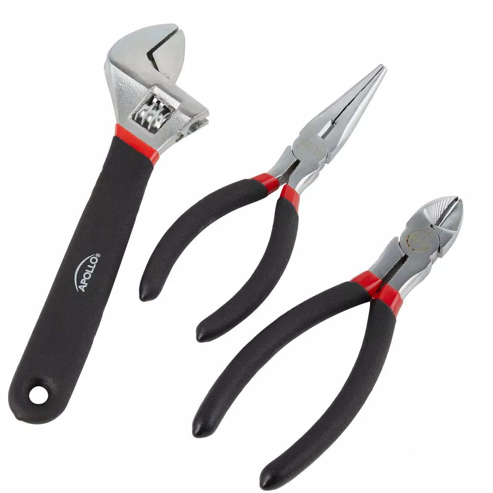 Apollo 144-Piece Home Tool Kit with Blow Molded Carrying Case