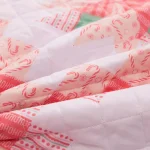 Country Living 48 in. Retro Star Quilted Tree Skirt, Reversible Blush Pink Microfiber thumbnail 11