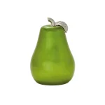 LITTON LANE Modern Reflections 16 in. Emerald Green Ceramic Decorative Pear Sculpture thumbnail 2