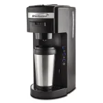 Brentwood Black Single Serve K-Cup Compatible Coffee Maker with Stainless Steel Mug thumbnail 2