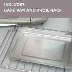 BLACK+DECKER 1500W 6-Slice Stainless Steel Convection Toaster Oven with Broiler Pan thumbnail 4