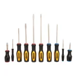 Stanley 10-Piece Screwdriver Set with Ergonomic Slip-Resistant Handles and Nickel-Plated Steel Bars thumbnail 1