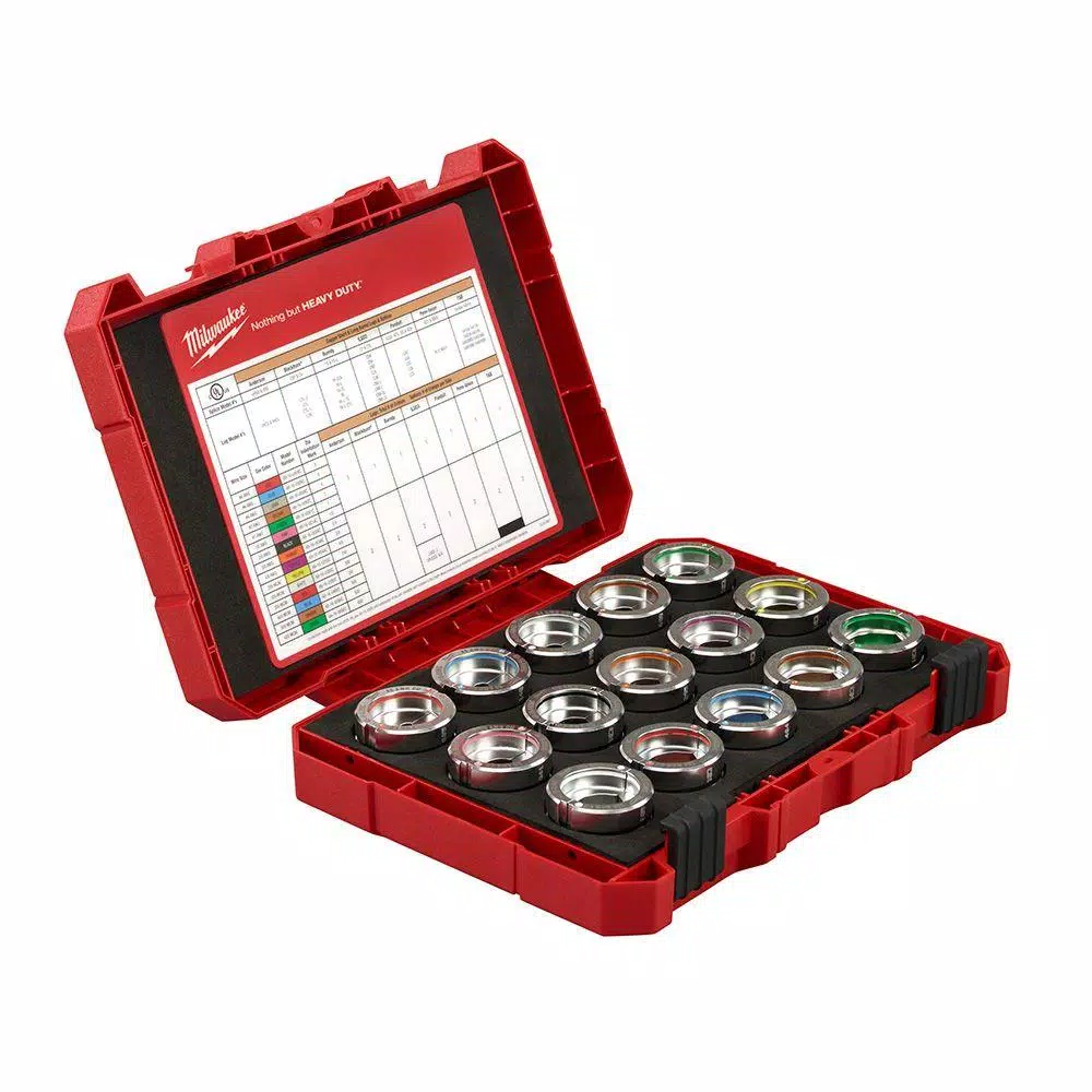 Milwaukee M18 FORCE LOGIC 600 MCM Copper U-Style Die Kit, #8 - 600 MCM