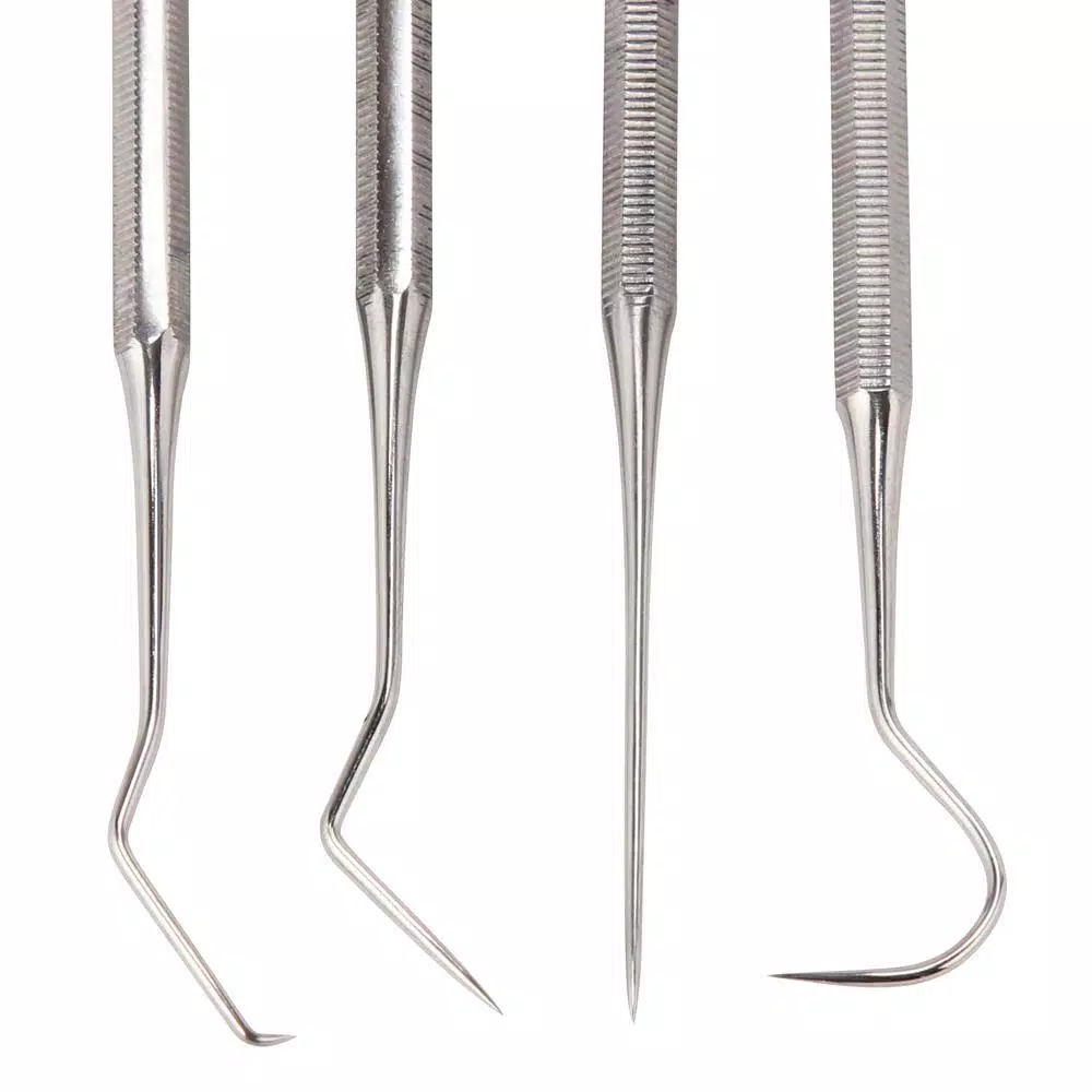 Aven 4-Piece Stainless Steel Precision Probe Set for Soldering and Micro Positioning