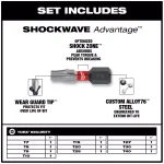 Milwaukee Shockwave Impact Duty Steel Torx Security Bit Set, 10-Piece thumbnail 2