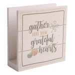 Home Essentials Harvest Devotions 6 in. Wooden Napkin Holder, Fall Decor thumbnail 1