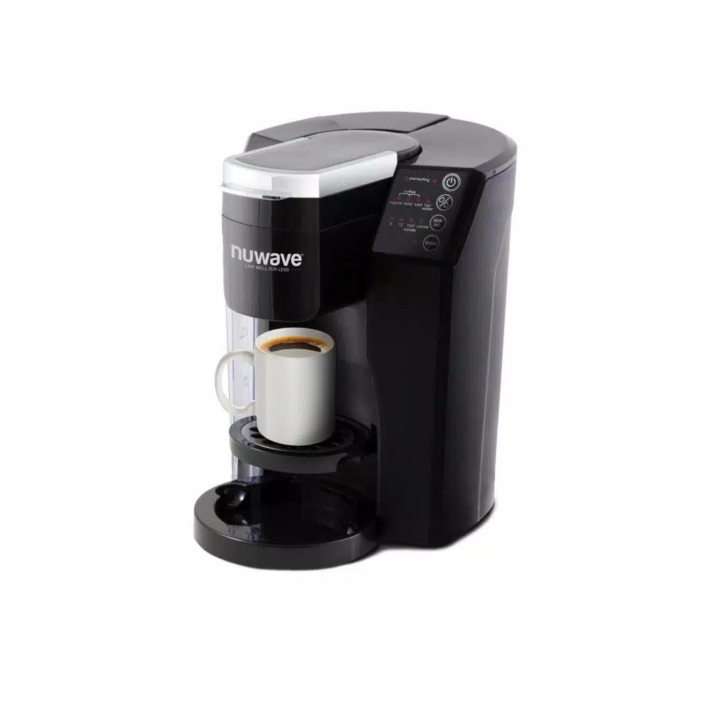 NuWave Bruhub Stainless Steel Single Serve & Carafe Drip Coffee Maker