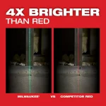 Milwaukee M12 Green Cross Line and Plumb Points Laser Level Kit with 3.0 Ah Battery thumbnail 13