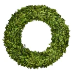 Unbranded 20 in. Preserved Boxwood Country Manor Round Wreath, Green thumbnail 2