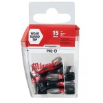 Milwaukee SHOCKWAVE 1 in. Phillips #2 Impact Duty Steel Insert Bits, 15-Pack thumbnail 2