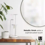 Umbra Hubba Round Contemporary Wall Mirror, Metallic Titanium, 34 in. thumbnail 3
