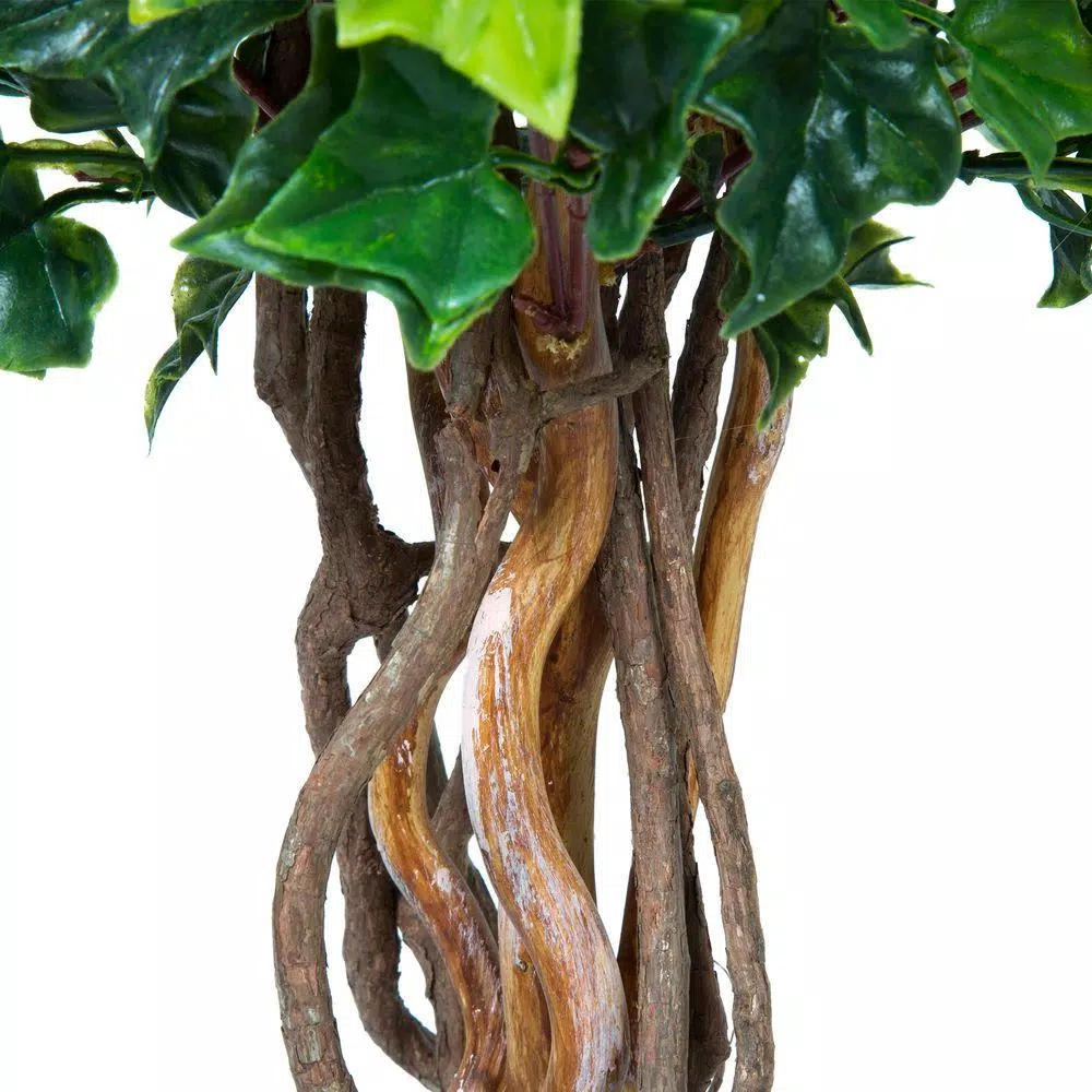 Pure Garden 30 in. English Ivy Single Ball Topiary Tree, 2-Pack