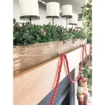 Fraser Hill Farm 10 in. Holiday Candle Holder Centerpiece with Faux Boxwood and Red Berries thumbnail 2
