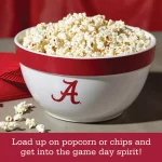 College Kitchen Collection University of Alabama Big Party Bowl, 4.75-Quart, Crimson Red thumbnail 10