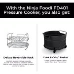 Ninja Foodi Deluxe 8 qt. Electric Pressure Cooker and Air Fryer, Stainless Steel thumbnail 2