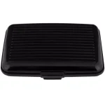 Trademark Aluminum RFID Blocking Slim Wallet - Black Hard Case Credit Card Holder thumbnail 1