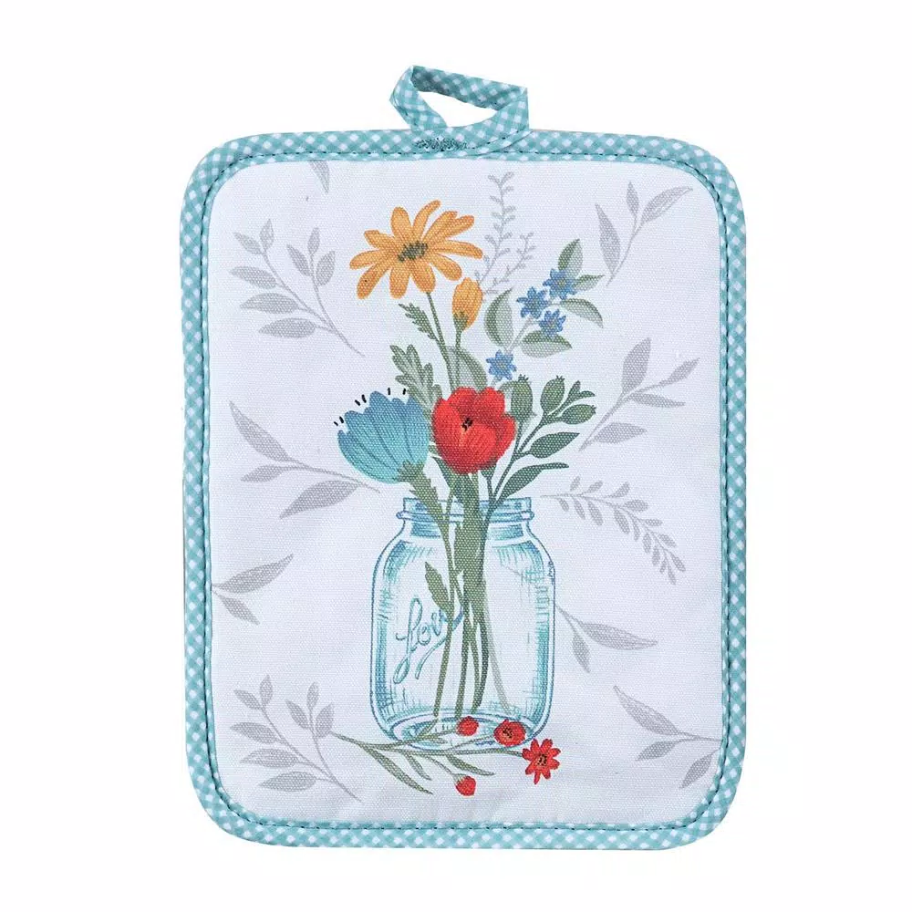 Kay Dee Blooming Thoughts Cotton Multi Kitchen Textile Set - 4 Piece Floral Set
