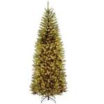 National Tree Company 7.5 ft. PowerConnect Kingswood Fir Slim Artificial Christmas Tree with Dual Color LED Lights thumbnail 1