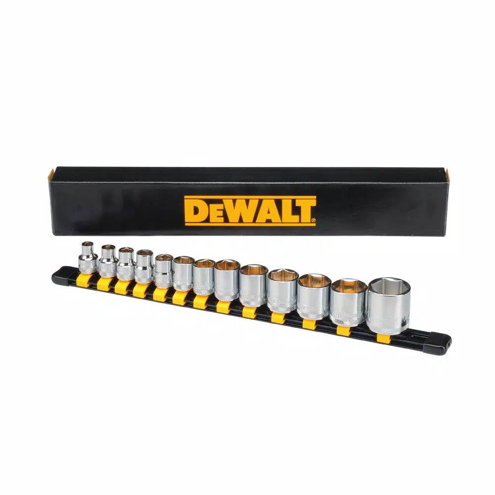 DEWALT 3/8 in. Drive Pear Head Ratchet and 13-Piece Socket Set