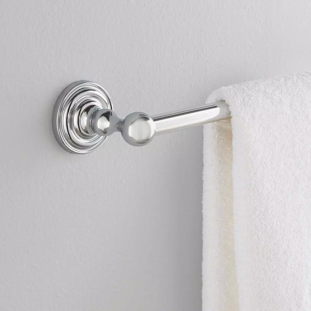 Delta Greenwich 24 in. Chrome Towel Bar, Wall Mounted Zinc Die Cast