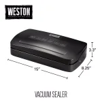 Weston Black Food Vacuum Sealer with Integrated Roll Storage and Bag Cutter thumbnail 2