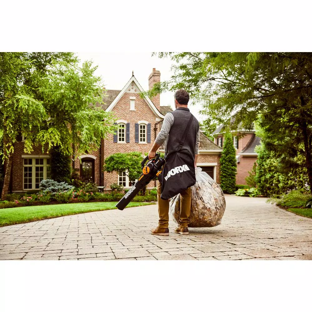 Worx TRIVAC 2.0 3-in-1 Electric Blower, Vacuum, and Mulcher, 12-Amp, 70 MPH, 620 CFM