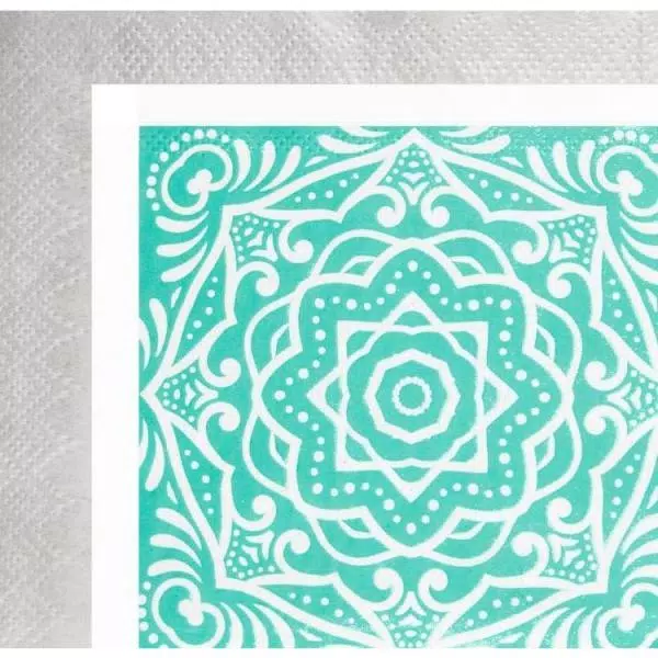 Sugar Plum Party SugarPlum Collection 32-Piece Silver and Blue Assorted Disposable Cocktail Paper Napkins