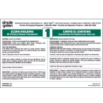 Simple Green Clean Building All-Purpose Cleaner Secondary Labels, Bilingual, 10-Pack thumbnail 1