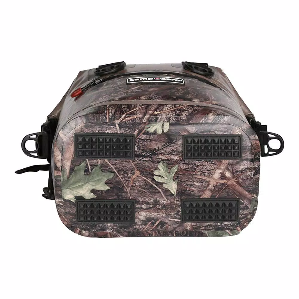 Camp-Zero Premium Soft-Side Backpack Cooler, 17.2 Qt. 20 Can Capacity, Beige and Camo