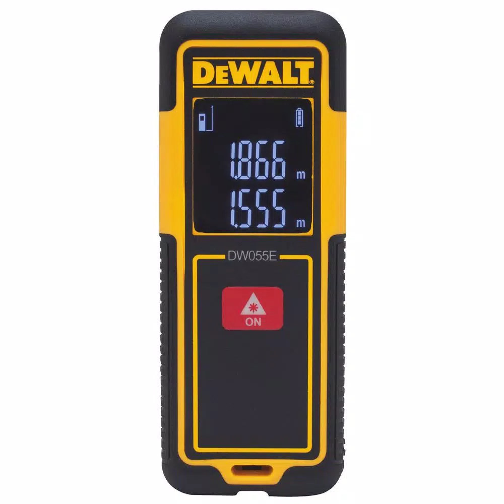 DEWALT DW055E Laser Distance Measurer, 55 ft. Range