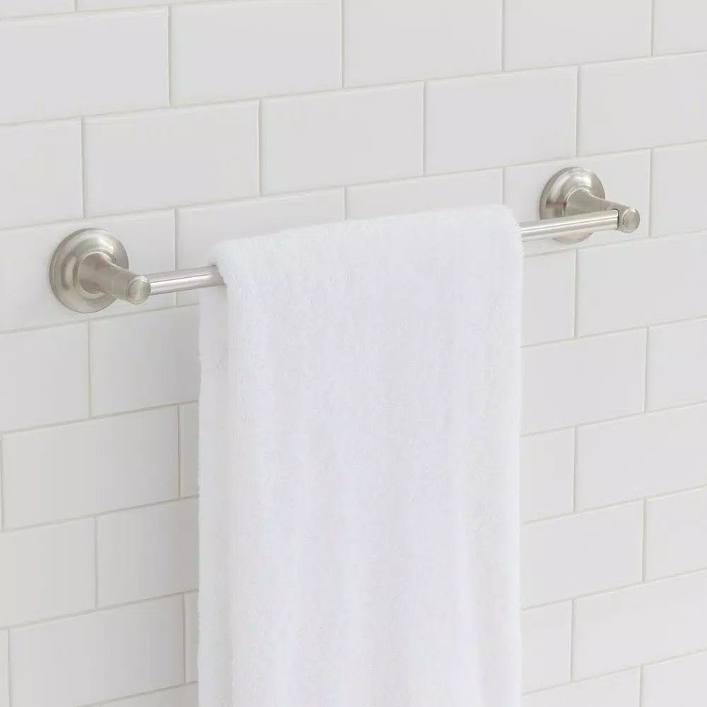 Glacier Bay Cooperton 24 in. Single Towel Bar, Brushed Nickel Zinc Alloy