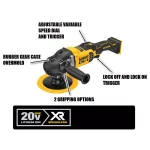 DEWALT 20V MAX XR Cordless Brushless 7 in. Variable Speed Rotary Polisher (Tool-Only) thumbnail 8