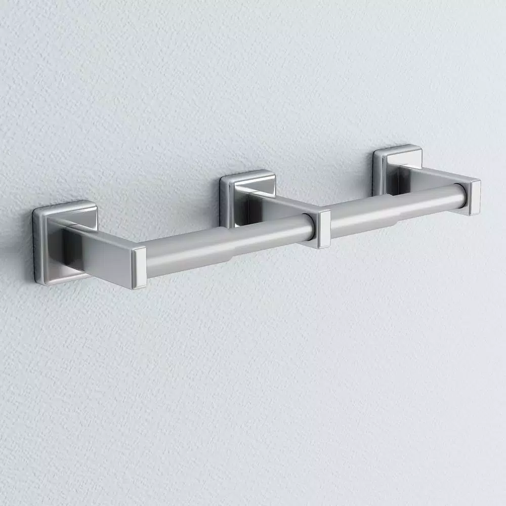 Franklin Brass Century Triple Post Toilet Paper Holder, Polished Stainless Steel