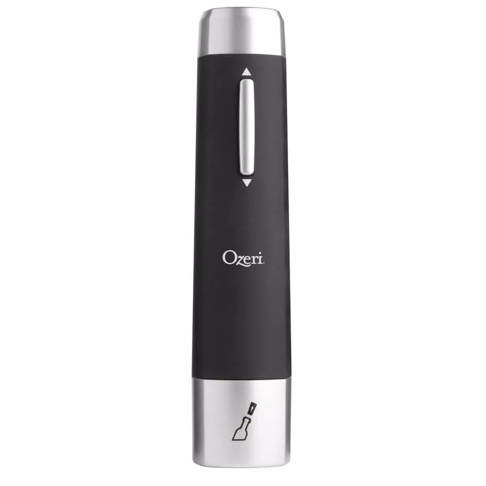 Ozeri Prestige Electric Wine Bottle Opener Set with Recharging Stand, Aerating Pourer and Foil Cutter