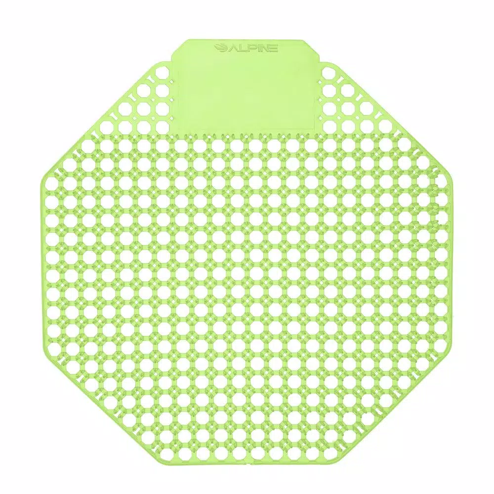 Alpine Industries Cucumber Melon Fragrance Anti-Splash Urinal Screens, 10-Pack