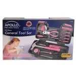 Apollo 39-Piece General Homeowner Hand Tool Set in Pink thumbnail 5