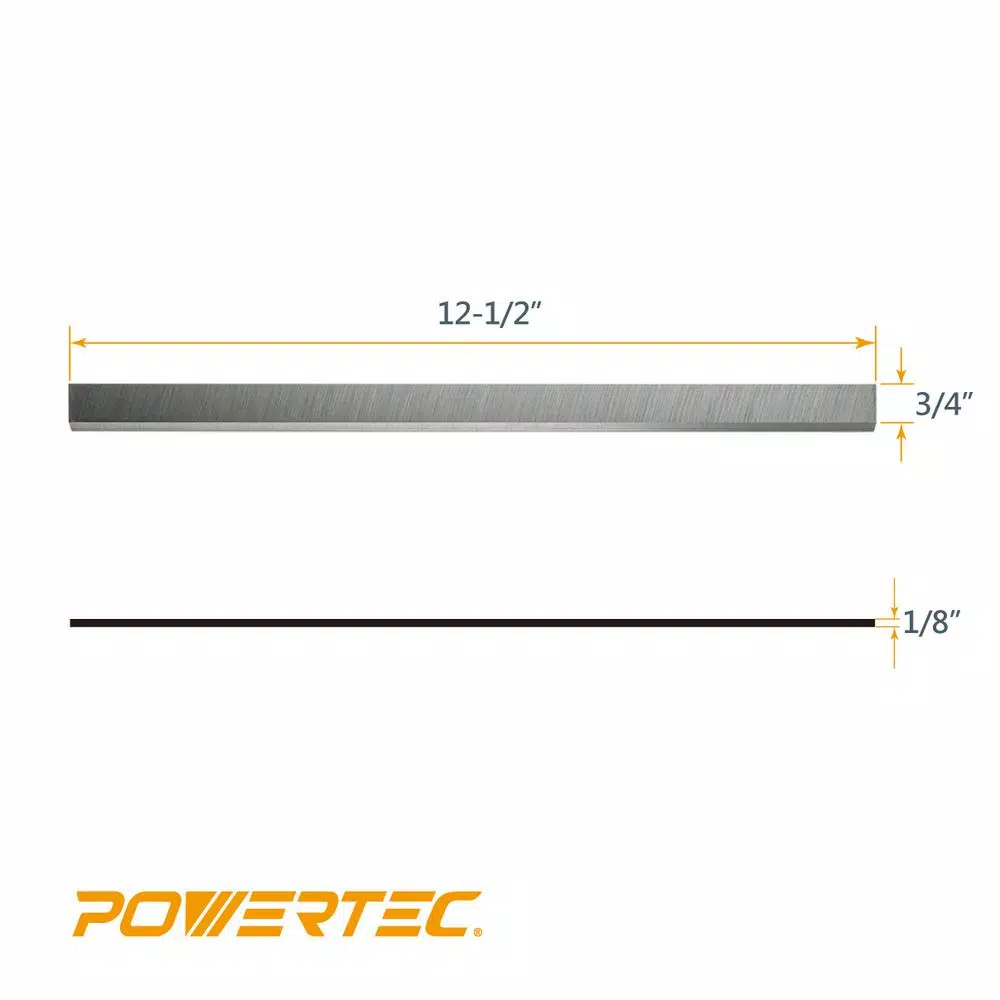 POWERTEC 12.5 in. High-Speed Steel Planer Knives for Craftsman 233780 (Set of 2)