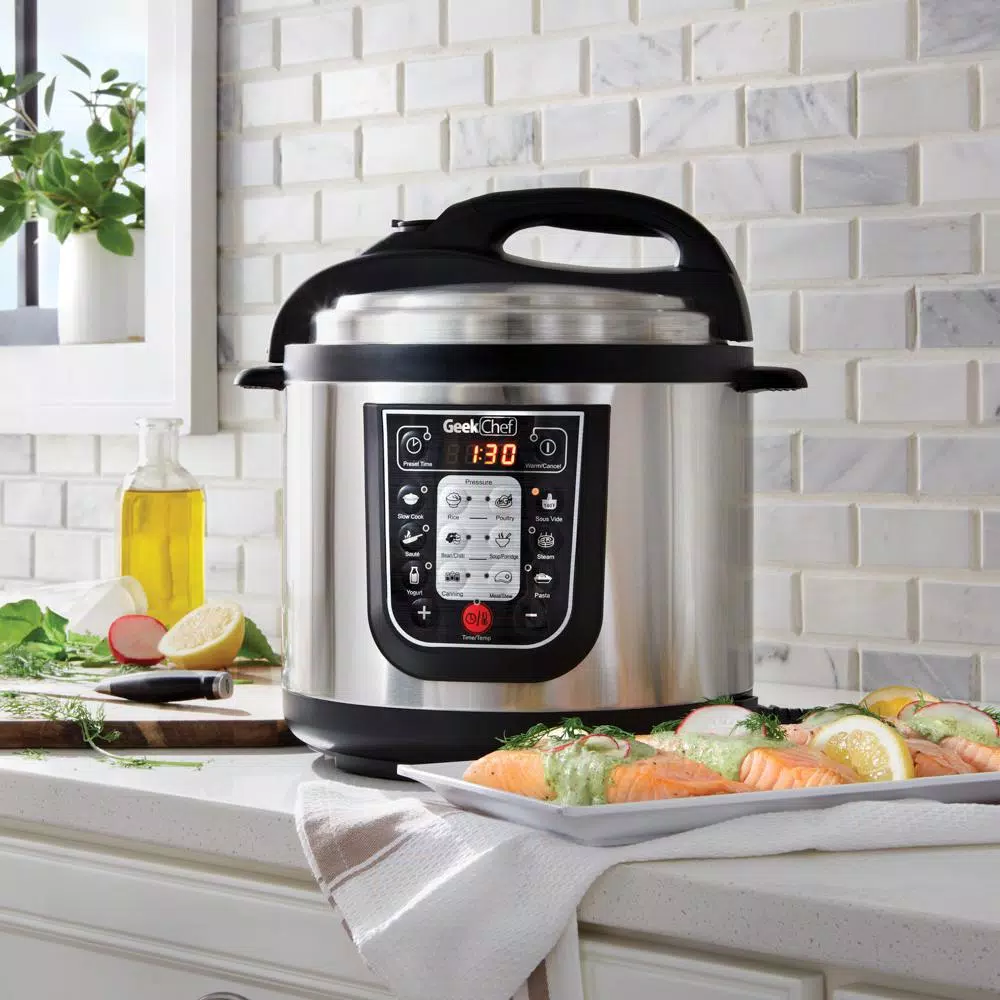 Geek Chef GeekChef 11-in-1 Electric Pressure Cooker, 6 Qt. Multi-Function Programmable Cooker with Sous Vide & Timer