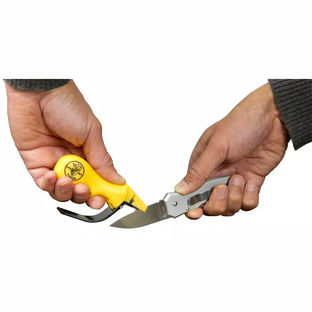 Klein Tools Knife and Scissors Sharpener with Tungsten Carbide Inserts