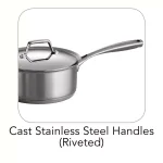 Tramontina Gourmet Prima 3 Qt. Stainless Steel Sauce Pan with Lid thumbnail 3