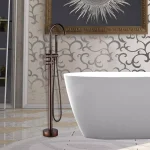 Vanity Art 46 in. Freestanding Single Handle Claw Foot Tub Faucet with Hand Shower, Oil Rubbed Bronze thumbnail 5