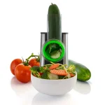 MegaChef Stainless Steel Electric Salad Maker 4-in-1 Slicer, Shredder, Chopper and Shooter thumbnail 2