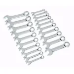 GearWrench 20-Piece SAE and Metric 12-Point Stubby Combination Wrench Set thumbnail 1