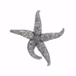 IMAX Magali Silver Starfish Wall Decor Set of 3 - Distressed Gray Polystone Sculptures thumbnail 4