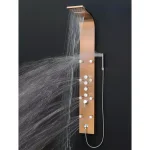 AKDY 65 in. 8-Jet Bronze Stainless Steel Shower Panel System with Rainfall Waterfall and Handheld Wand thumbnail 2