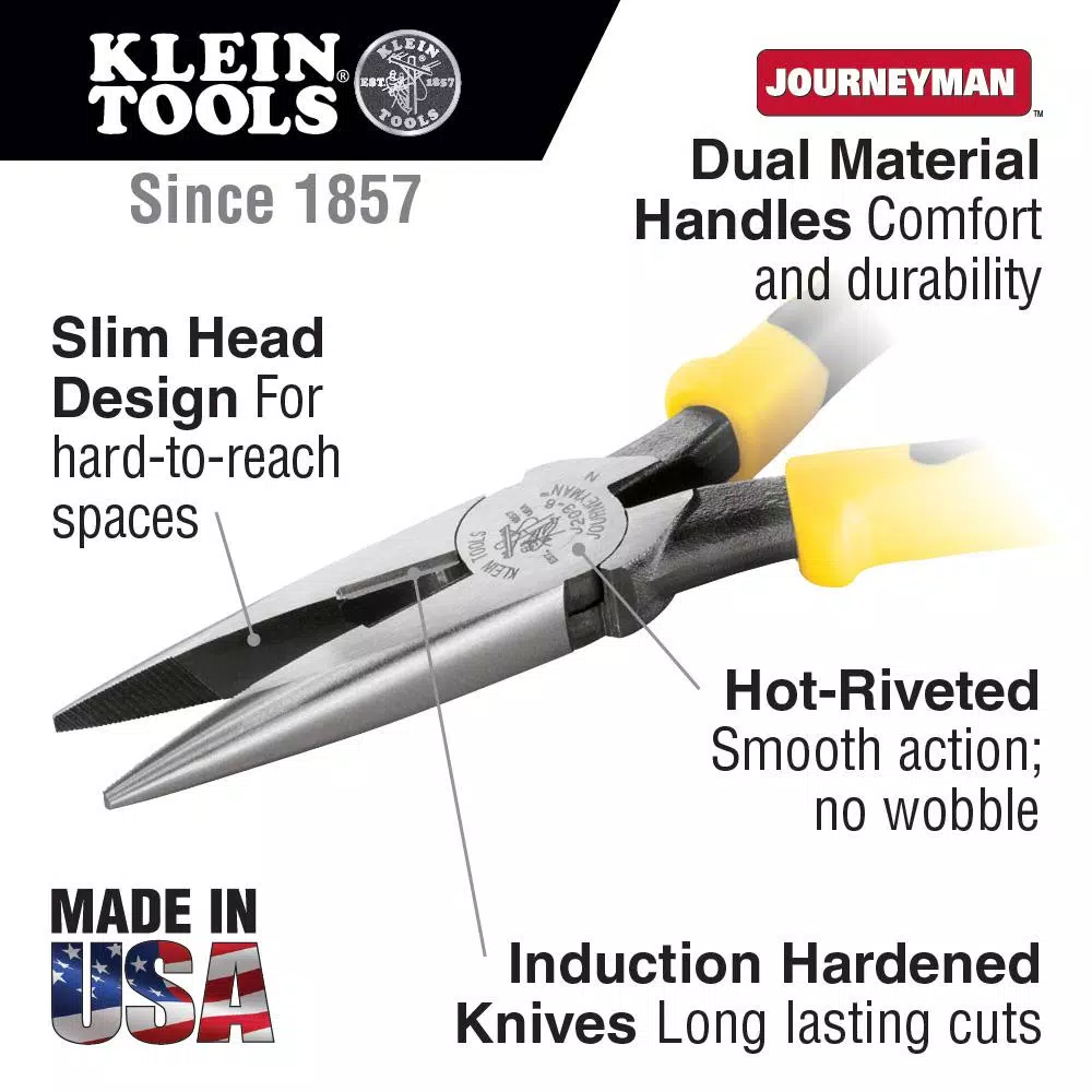 Klein Tools Journeyman 14-Piece Apprentice Electrical Tool Set with Cordura Pouch and Belt - Made in USA