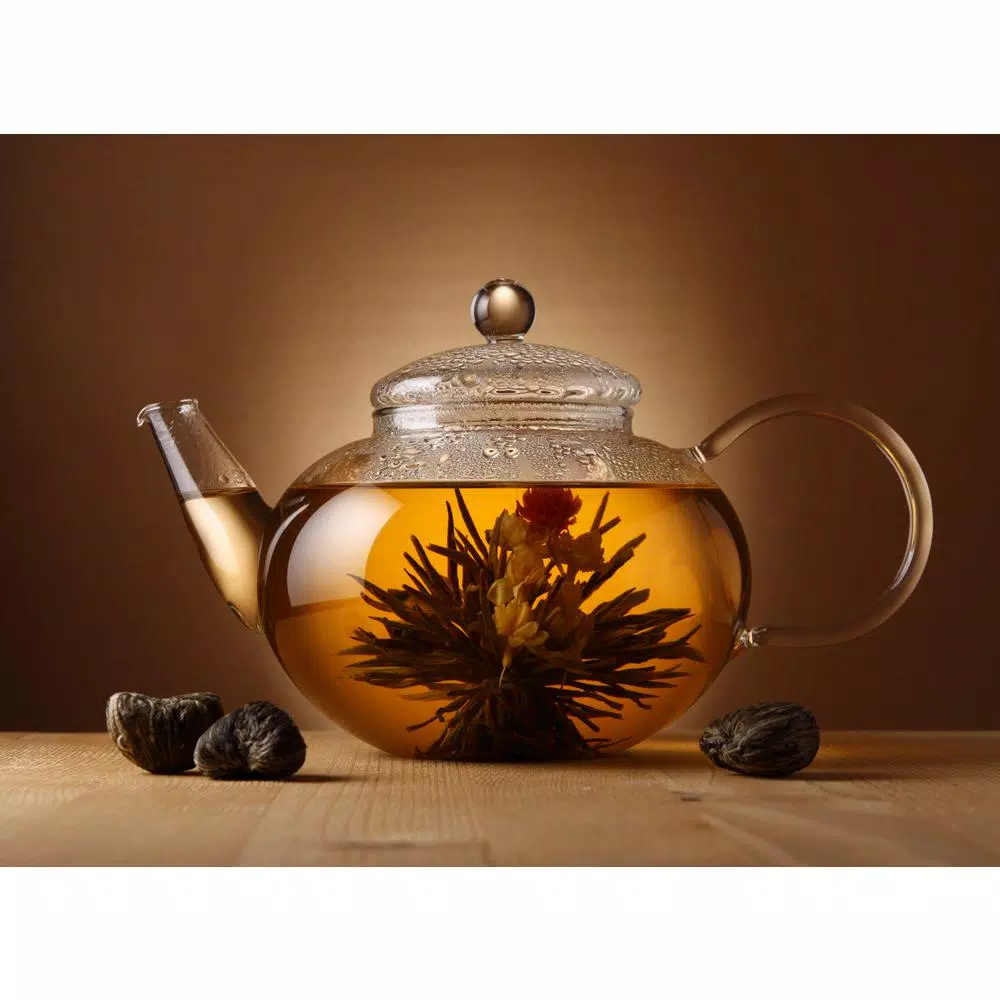 GROSCHE Monaco 42 oz. Borosilicate Glass Loose Leaf Teapot with Infuser